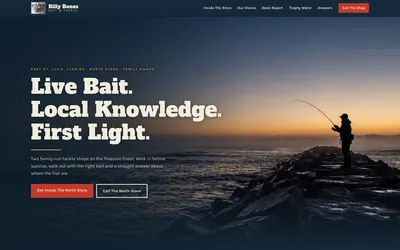 Billy Bones North website by Lyfework