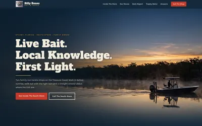 Billy Bones South website by Lyfework