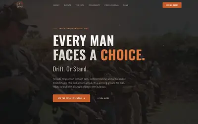 Fireside 610 website by Lyfework