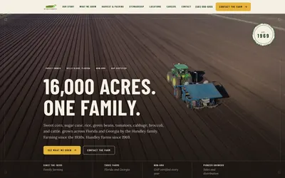 Hundley Farms website by Lyfework