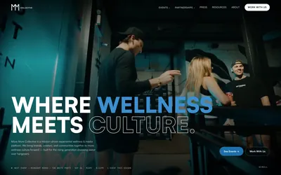 MoveMore Collective website by Lyfework