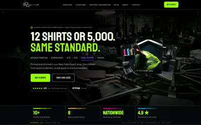 Ripprint website by Lyfework