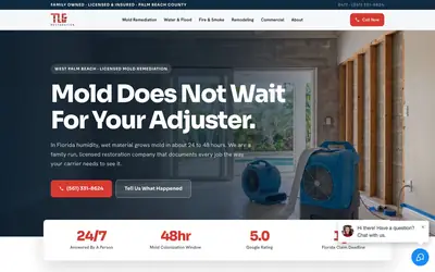 TLG Restoration website by Lyfework