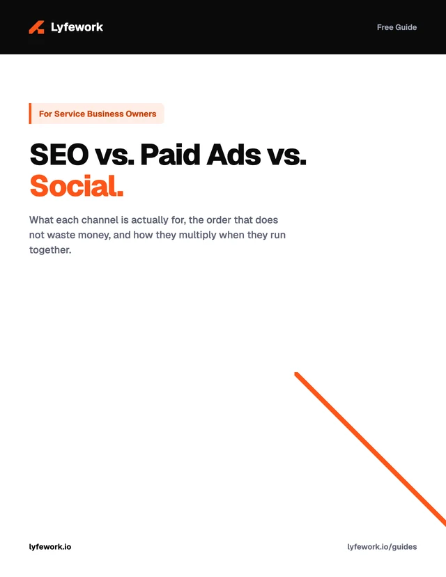 SEO vs. Paid Ads vs. Social guide cover