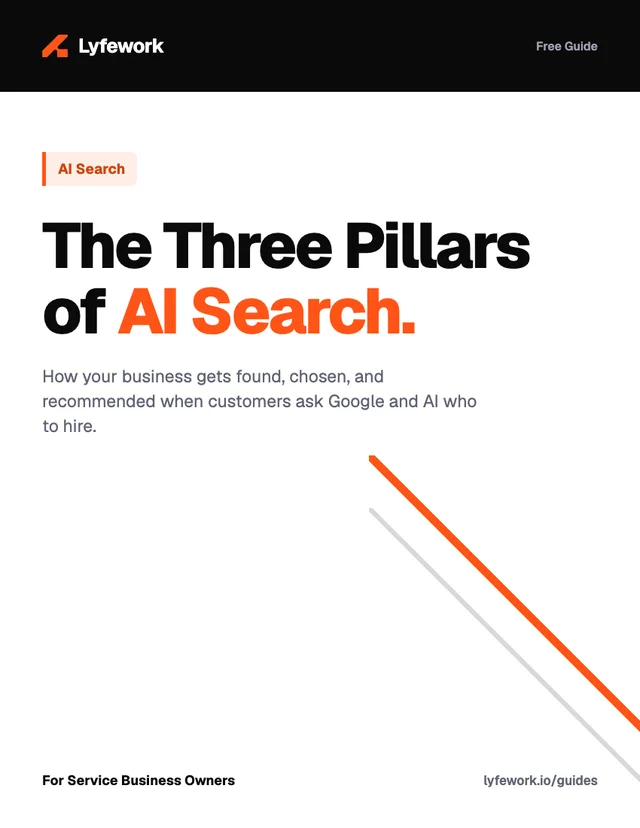 The Three Pillars of AI Search guide cover
