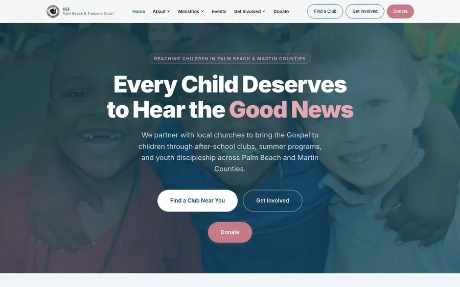 CEF Palm Beach website