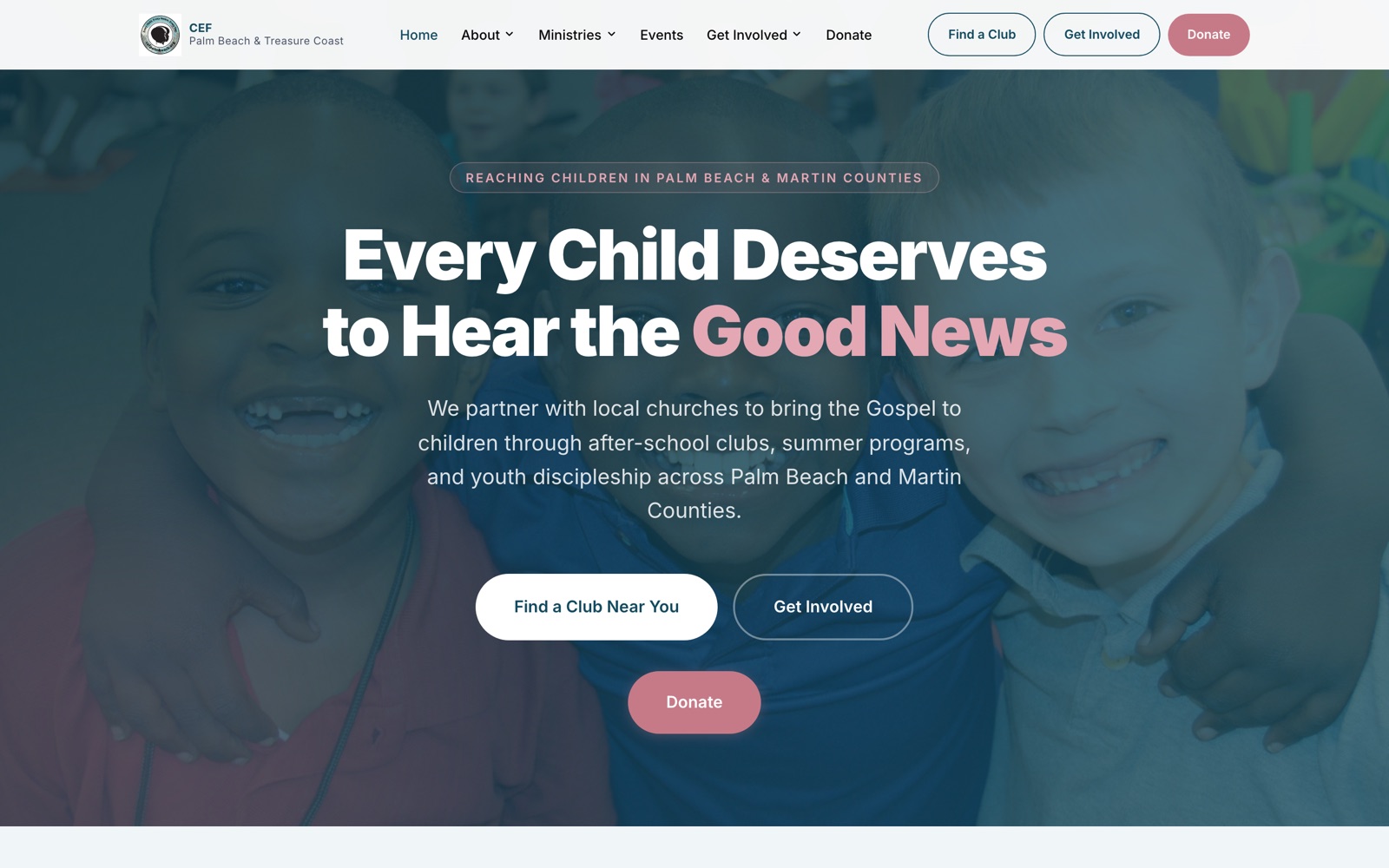 CEF Palm Beach website