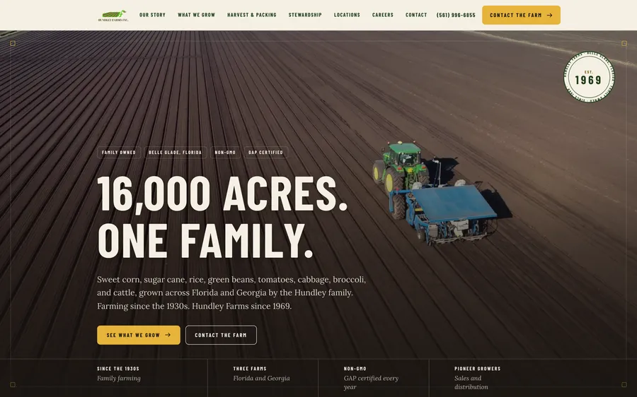Hundley Farms website