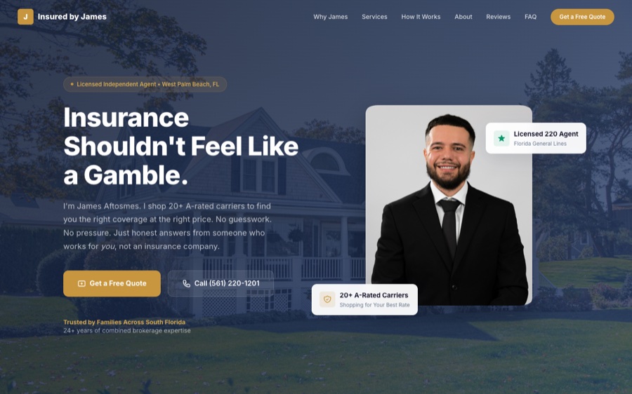 Insured by James website