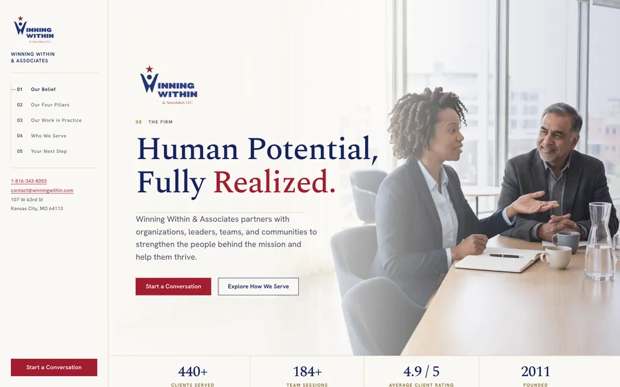 Winning Within website