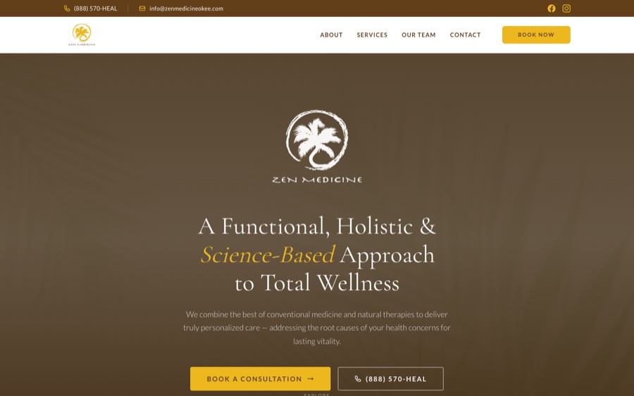 Zen Medicine Okeechobee website