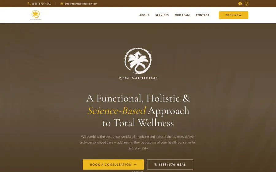 Zen Medicine website built and run by Lyfework